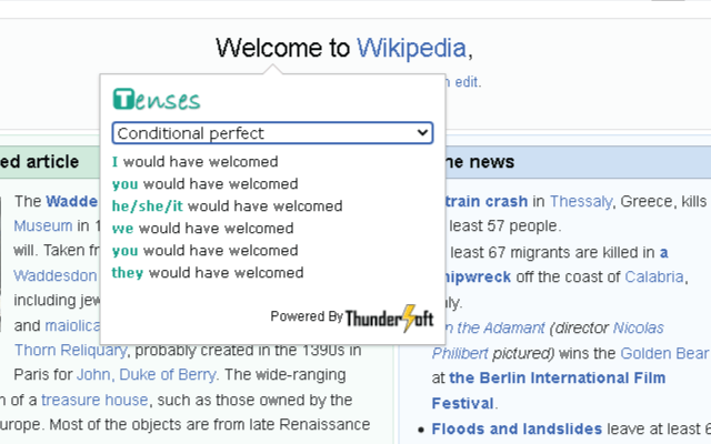 Tenses chrome谷歌浏览器插件_扩展第1张截图