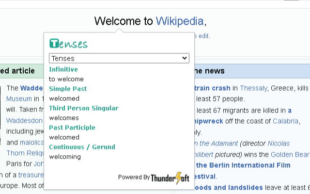 Tenses chrome谷歌浏览器插件_扩展第2张截图