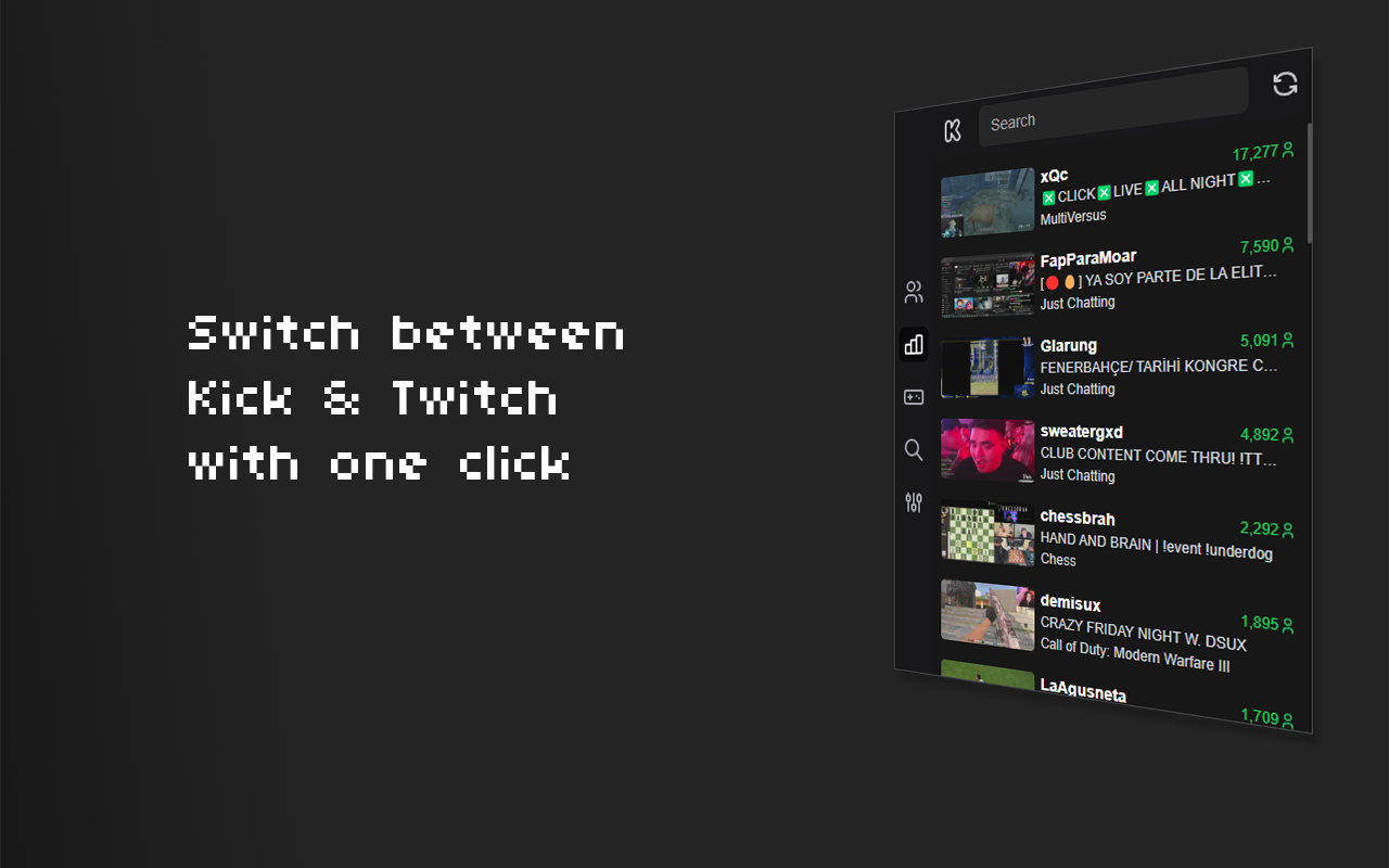 Kitch - Kick & Twitch notifications chrome谷歌浏览器插件_扩展第1张截图