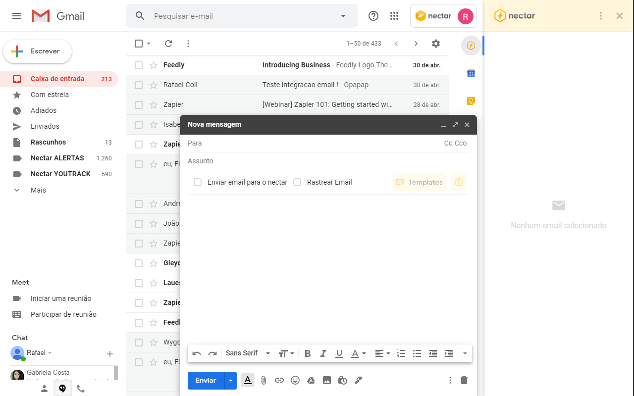 NectarCRM chrome谷歌浏览器插件_扩展第2张截图