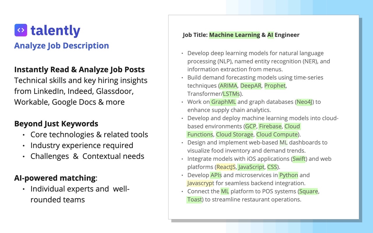 Talently - find software developer in a tap chrome谷歌浏览器插件_扩展第3张截图