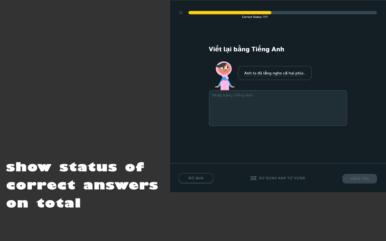 Extension for Duolingo chrome谷歌浏览器插件_扩展第1张截图