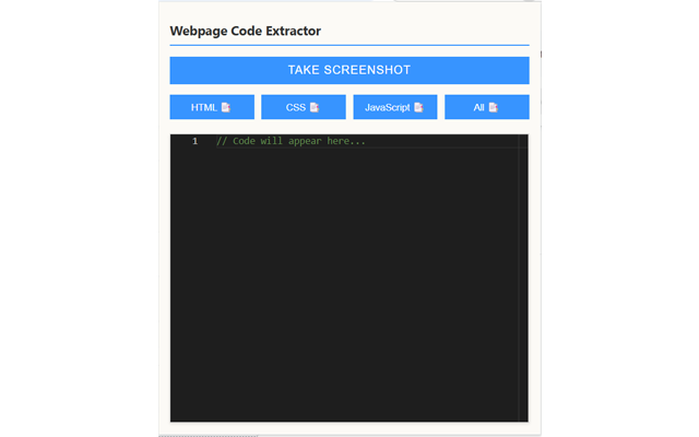 Webpage Code Extractor chrome谷歌浏览器插件_扩展第3张截图