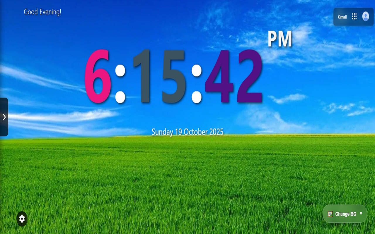 Big Digital Clock chrome谷歌浏览器插件_扩展第2张截图