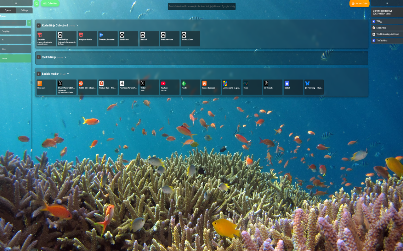 TheTab.Ninja – Smart new tab start page & bookmark manager chrome谷歌浏览器插件_扩展第3张截图