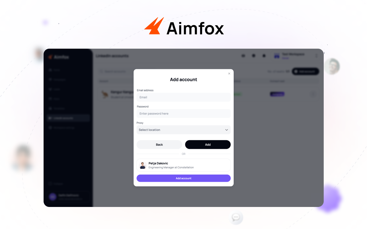 Aimfox - Linkedin Session Manager chrome谷歌浏览器插件_扩展第1张截图