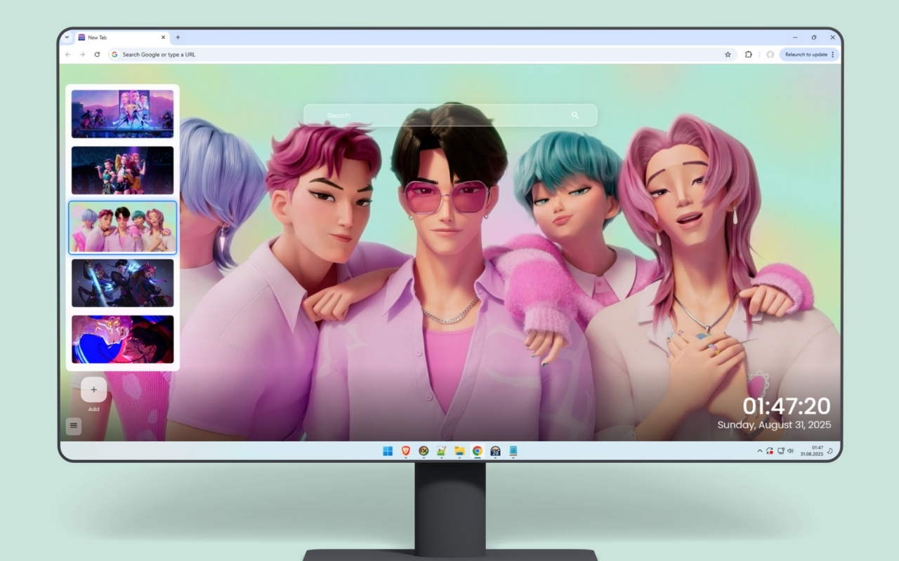 KPop Demon Hunters Wallpaper chrome谷歌浏览器插件_扩展第1张截图