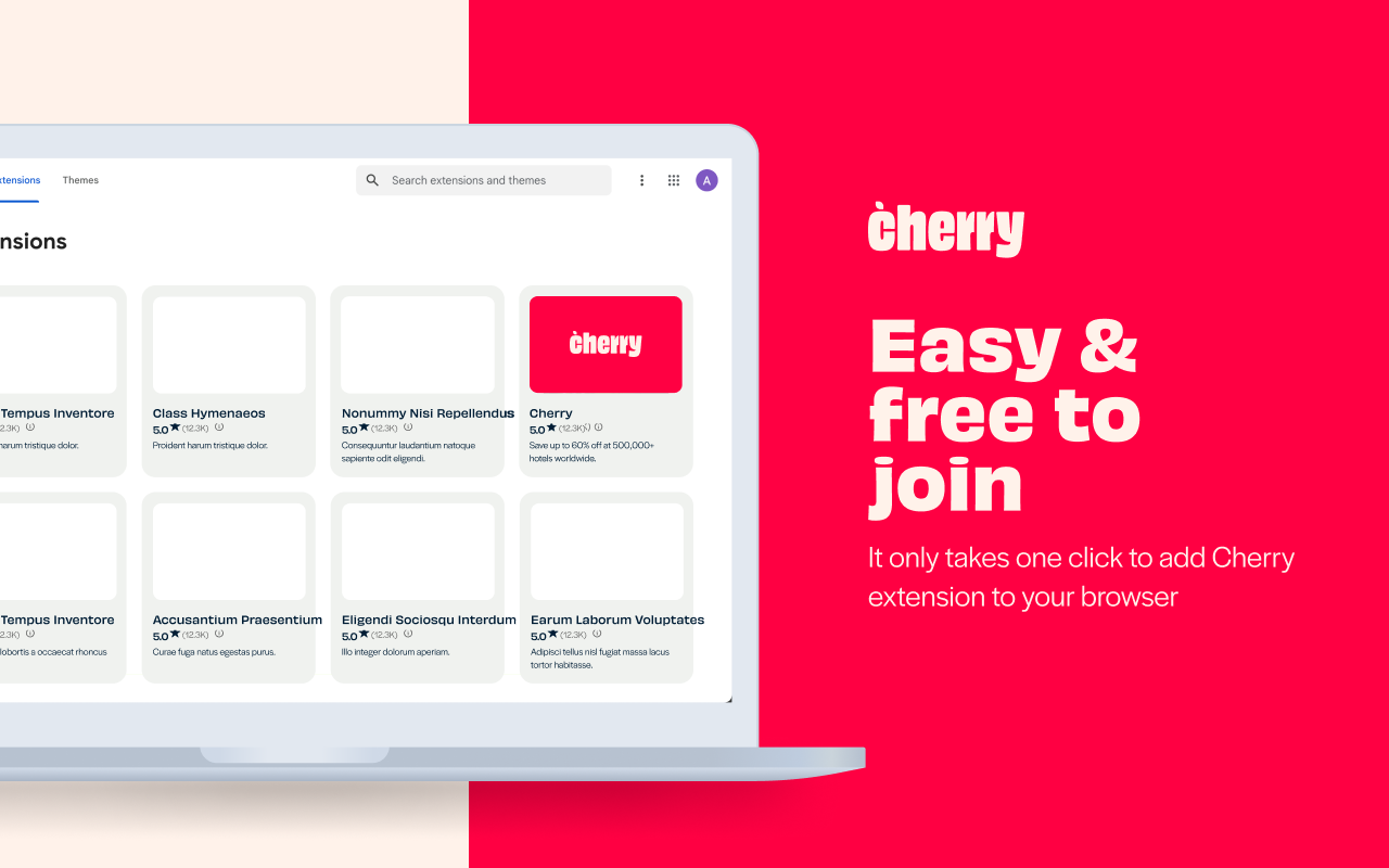 Join Cherry - Stop Overpaying for Hotels chrome谷歌浏览器插件_扩展第4张截图