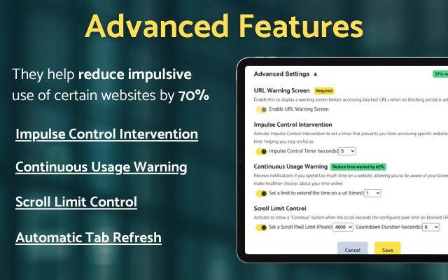 Impulse. Website Blocker & Focus Screen Time Control chrome谷歌浏览器插件_扩展第2张截图