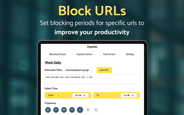 Impulse. Website Blocker & Focus Screen Time Control chrome谷歌浏览器插件_扩展第5张截图