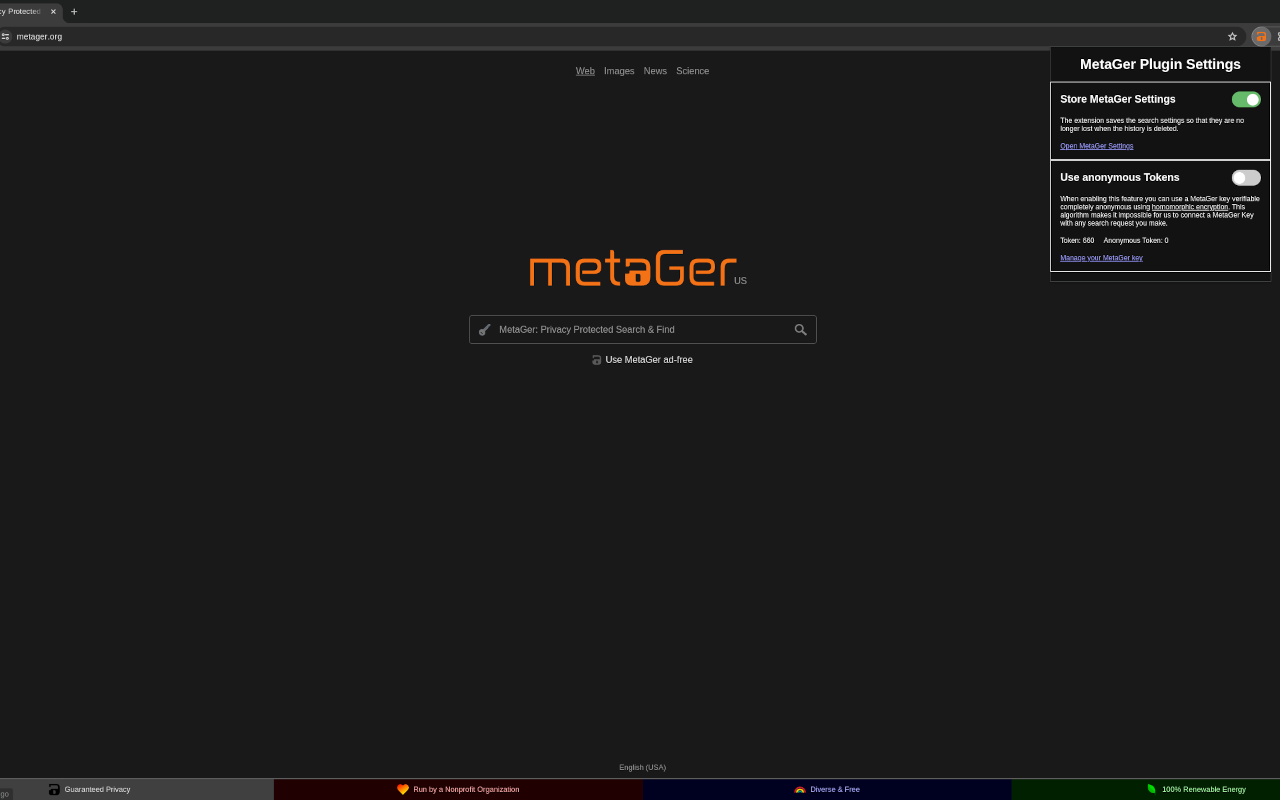 MetaGer Search chrome谷歌浏览器插件_扩展第1张截图