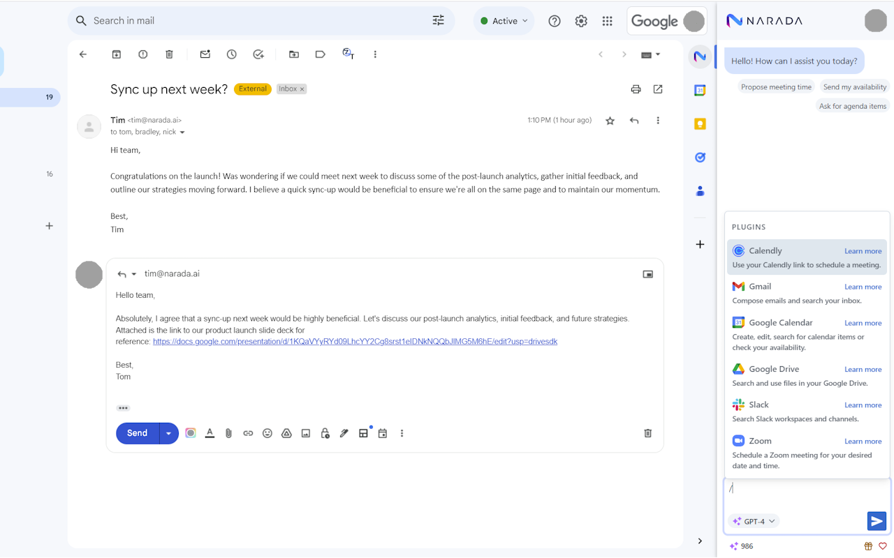 Narada AI Assistant: Computer Use for Enterprise Tools chrome谷歌浏览器插件_扩展第1张截图