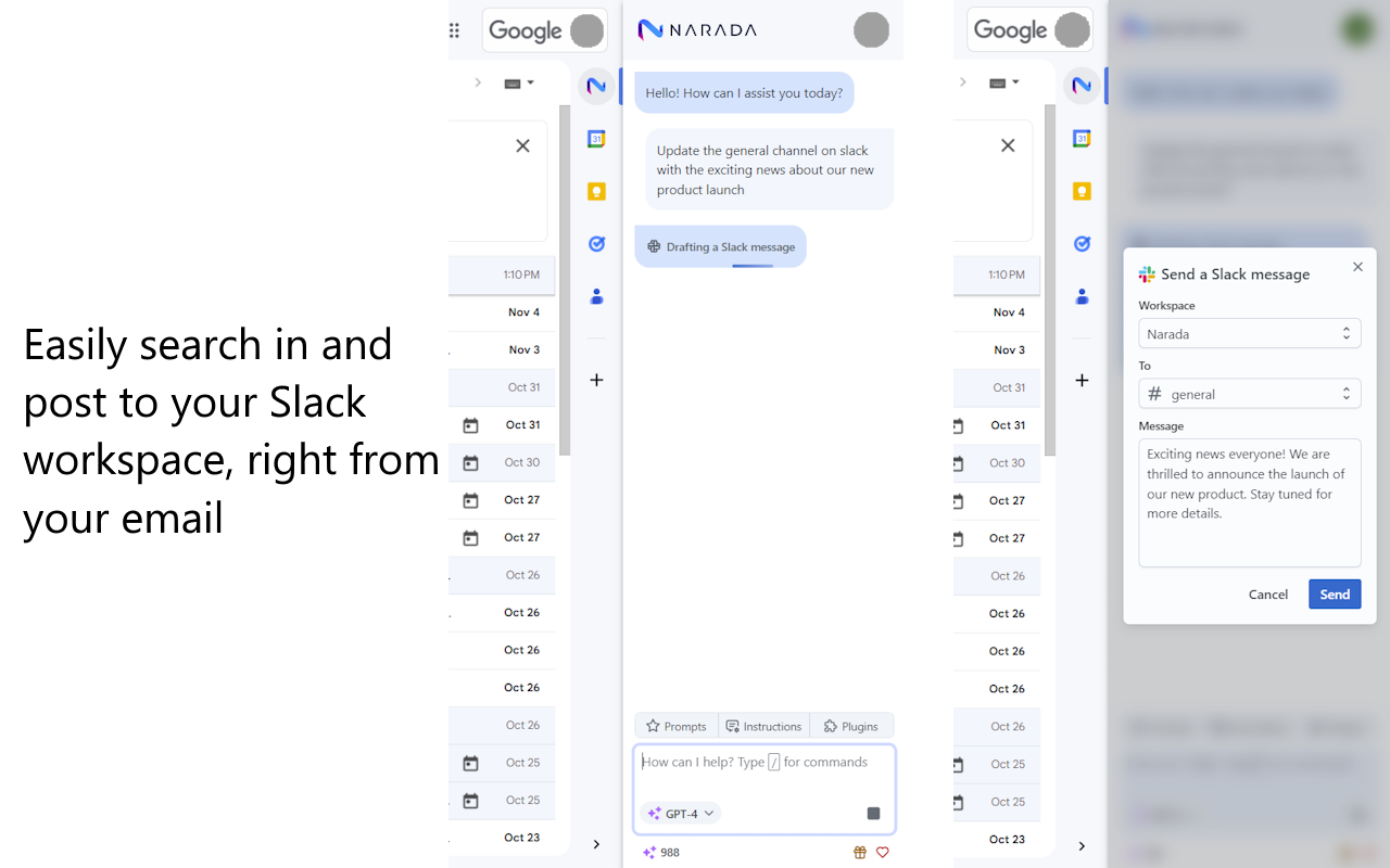 Narada AI Assistant: Computer Use for Enterprise Tools chrome谷歌浏览器插件_扩展第2张截图
