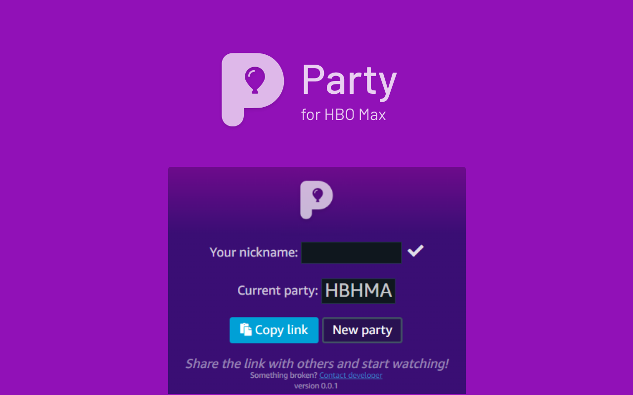 HBO Max Party: watch HBO together and chat chrome谷歌浏览器插件_扩展第2张截图