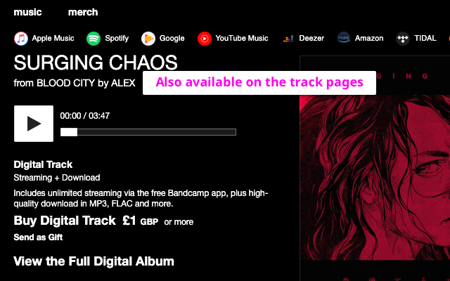 Odesli for Bandcamp chrome谷歌浏览器插件_扩展第3张截图
