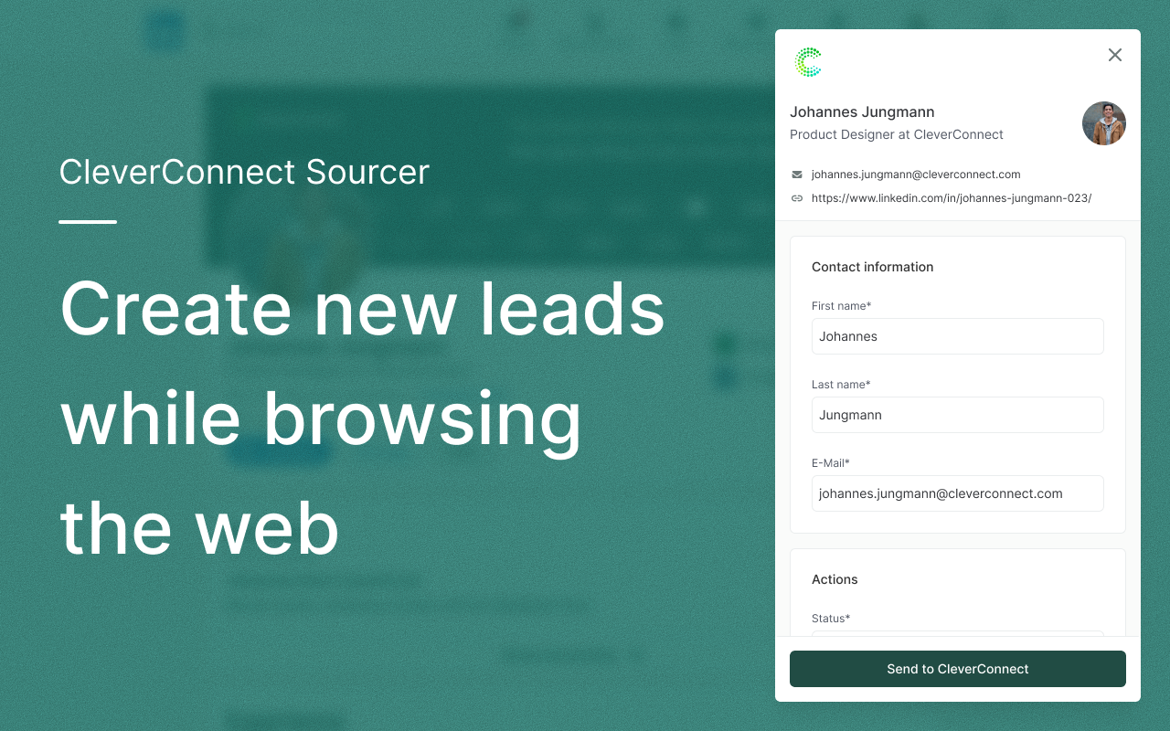 CleverConnect Sourcer chrome谷歌浏览器插件_扩展第2张截图
