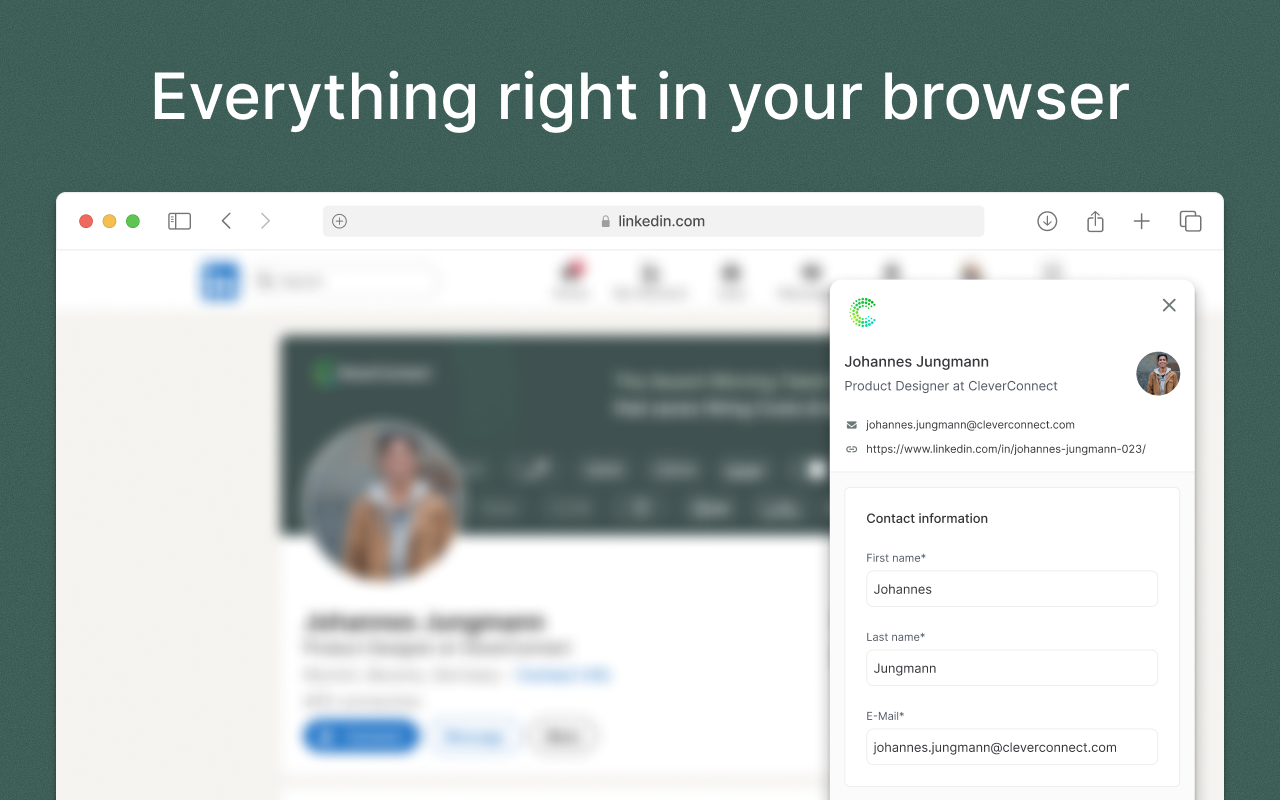 CleverConnect Sourcer chrome谷歌浏览器插件_扩展第3张截图