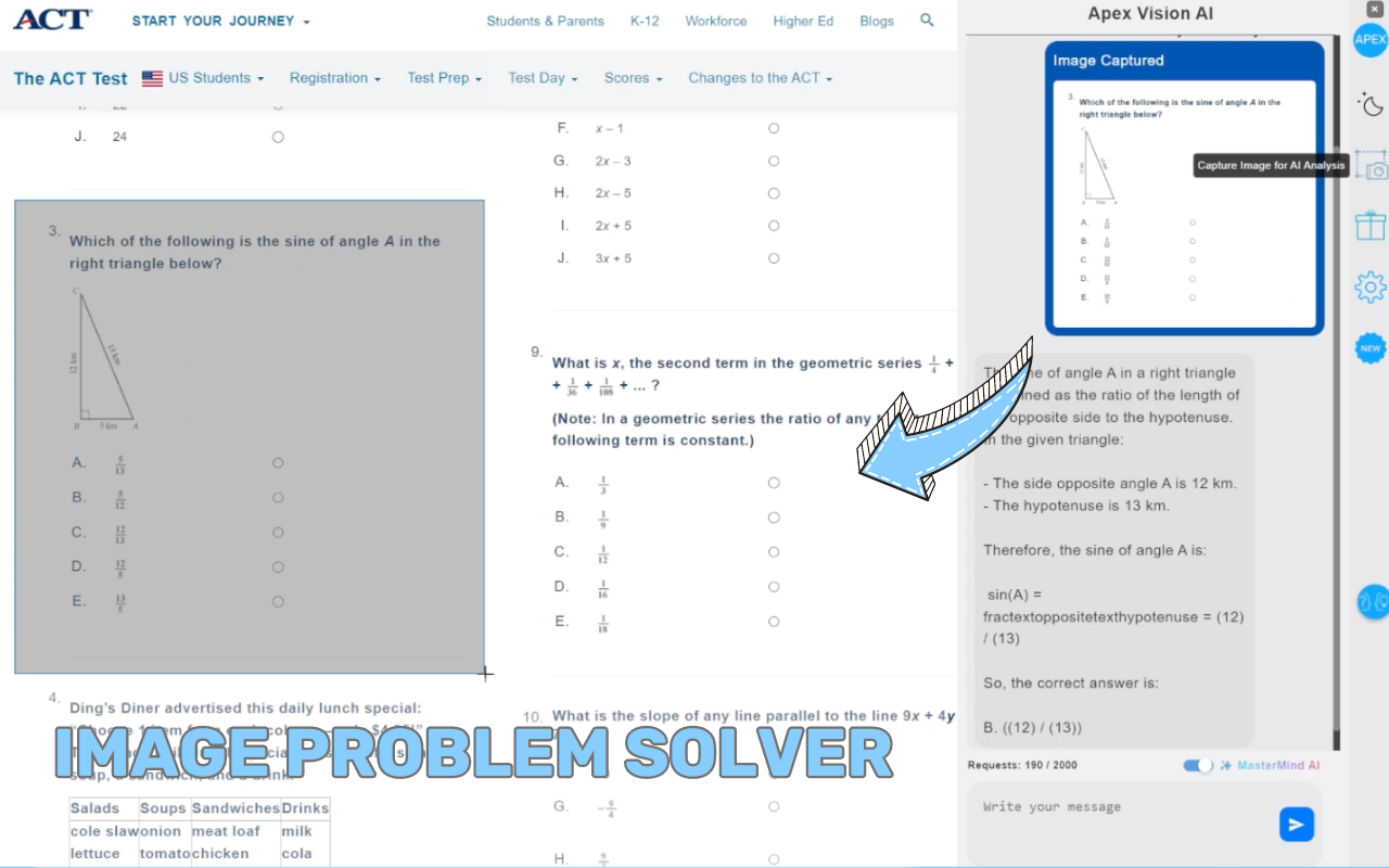AI Homework Helper - Apex Vision AI chrome谷歌浏览器插件_扩展第2张截图