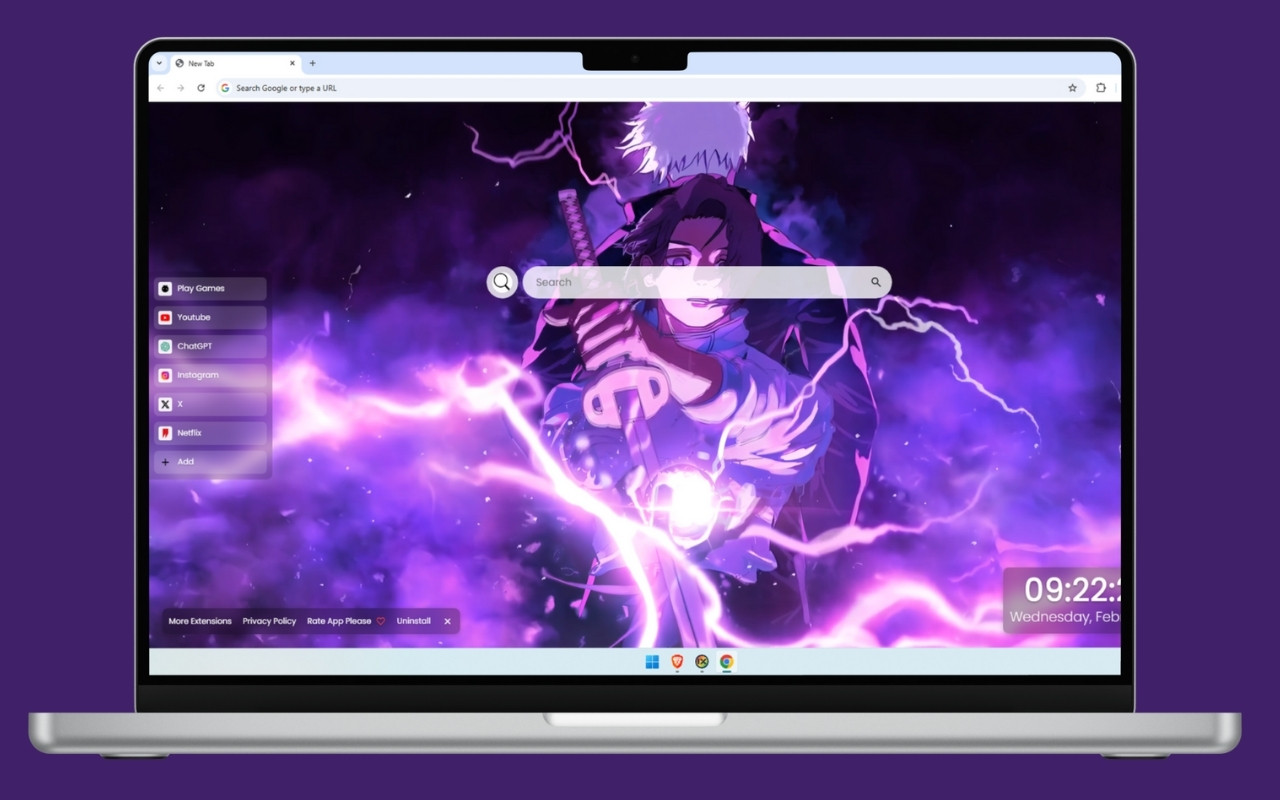 Yuta and Gojo Jujutsu Kaisen Live Wallpaper chrome谷歌浏览器插件_扩展第3张截图