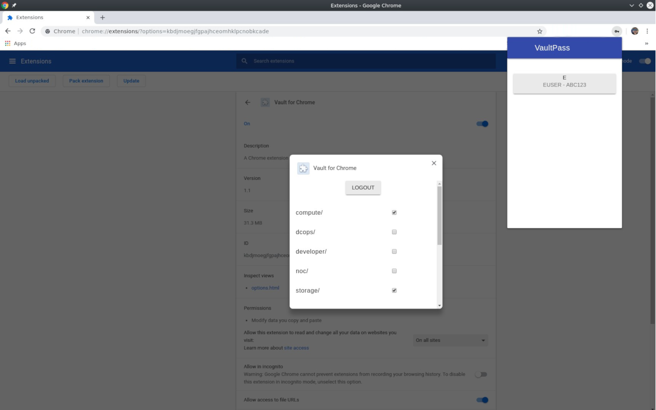 VaultPass chrome谷歌浏览器插件_扩展第1张截图