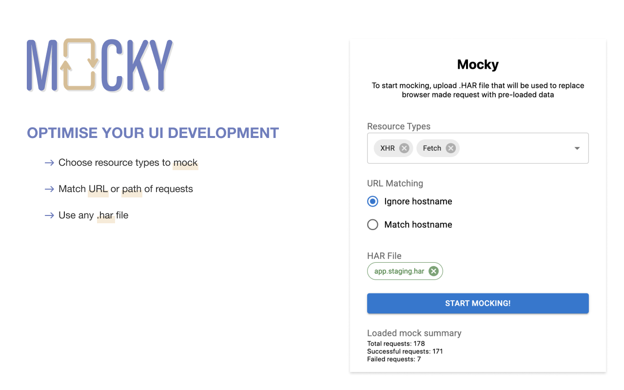 Mocky chrome谷歌浏览器插件_扩展第1张截图