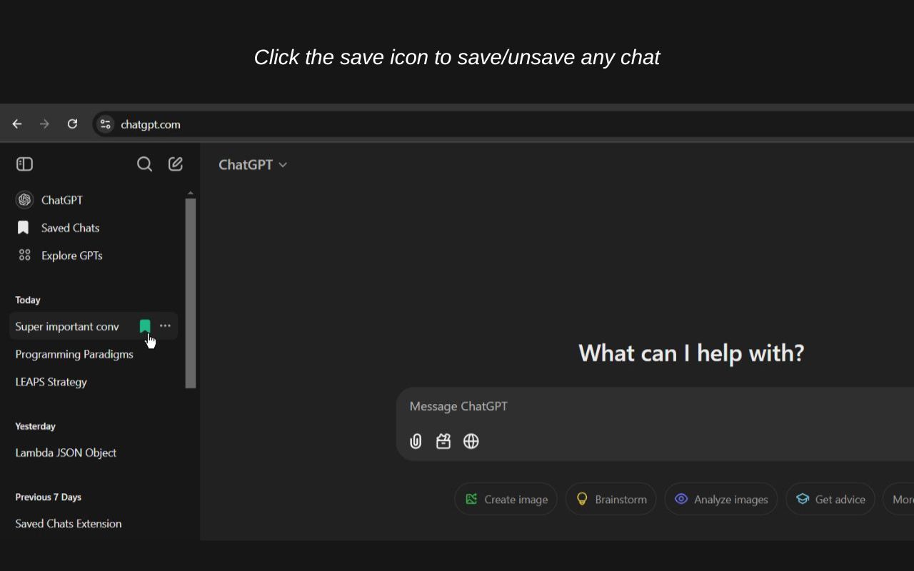 ChatGPT Saved Chats chrome谷歌浏览器插件_扩展第4张截图