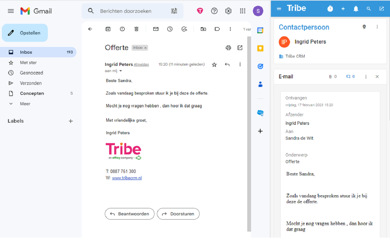Tribe CRM chrome谷歌浏览器插件_扩展第1张截图