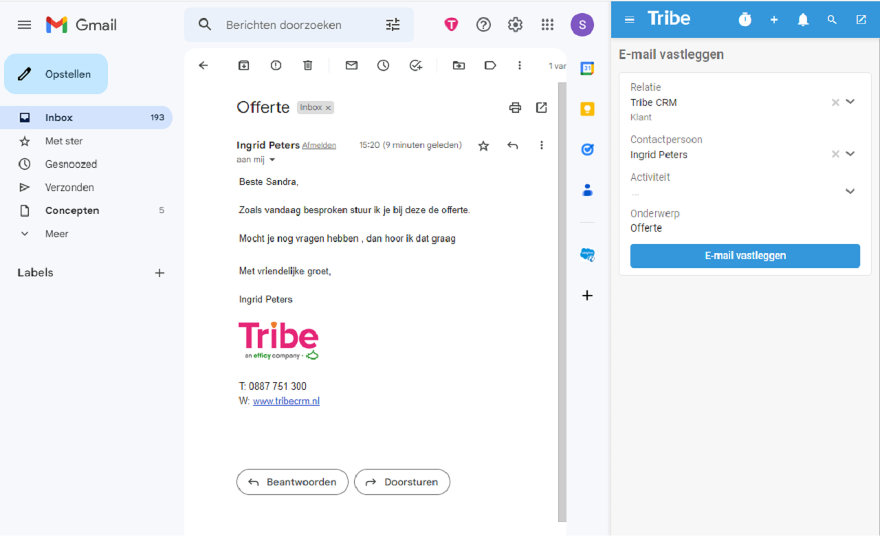 Tribe CRM chrome谷歌浏览器插件_扩展第2张截图