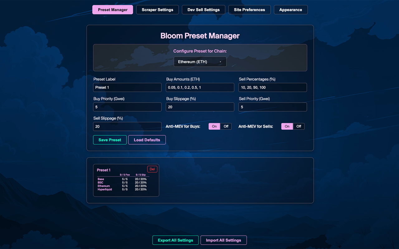 Bloom EVM Extension chrome谷歌浏览器插件_扩展第3张截图