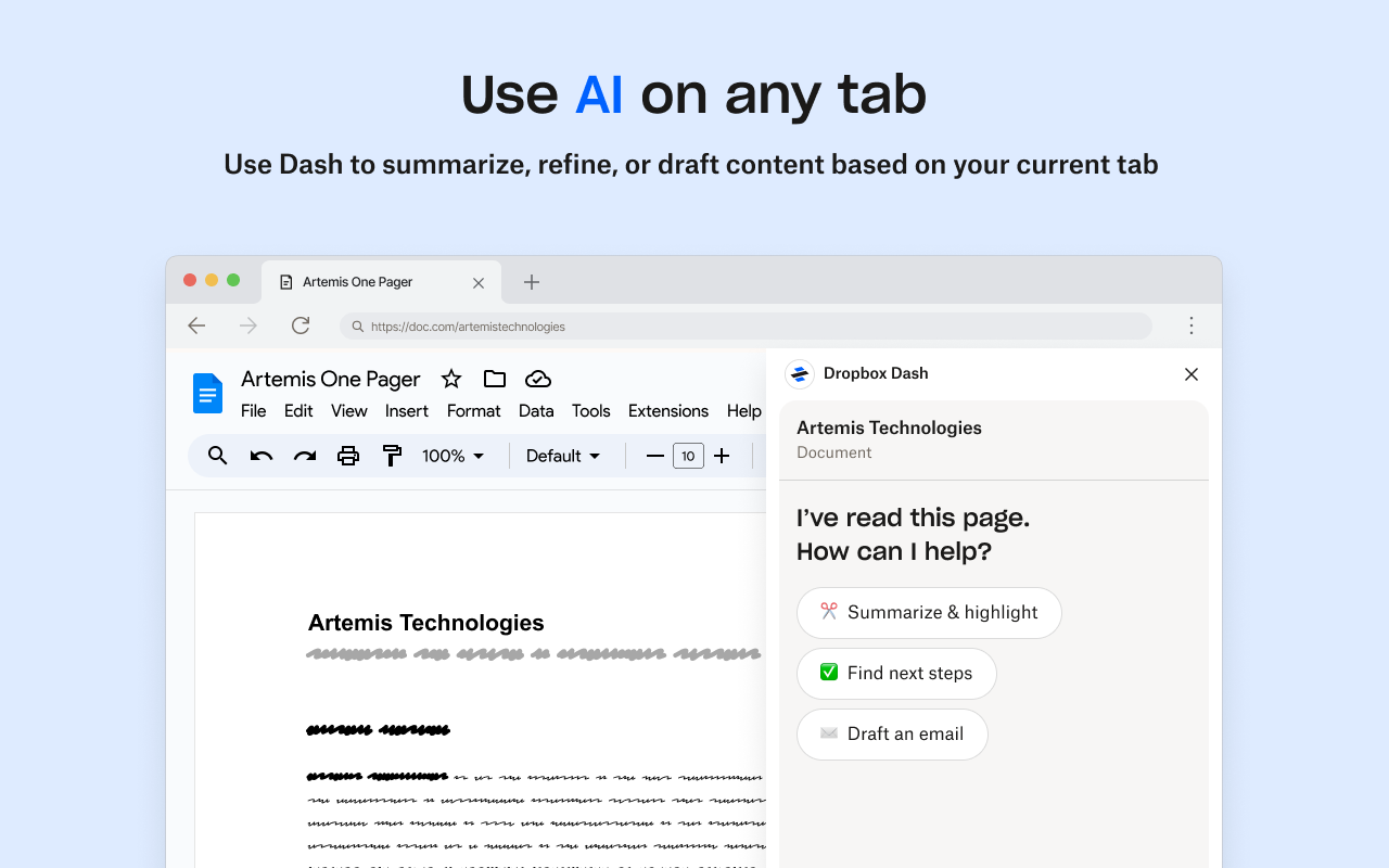 Dropbox Dash chrome谷歌浏览器插件_扩展第1张截图