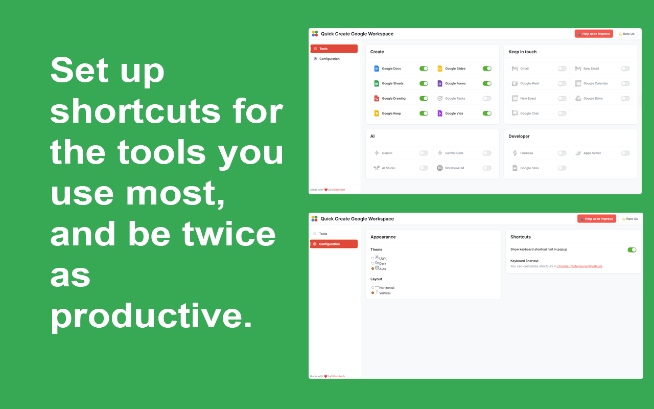 快速创建 Google Workspace chrome谷歌浏览器插件_扩展第4张截图