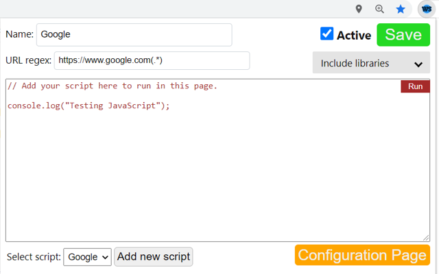 Website scripting chrome谷歌浏览器插件_扩展第2张截图