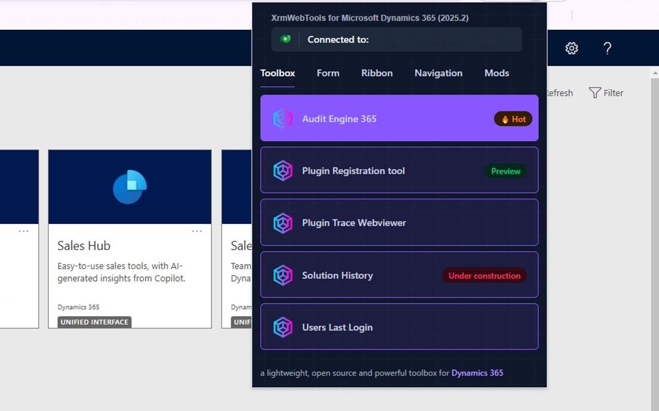 XrmWebTools chrome谷歌浏览器插件_扩展第1张截图