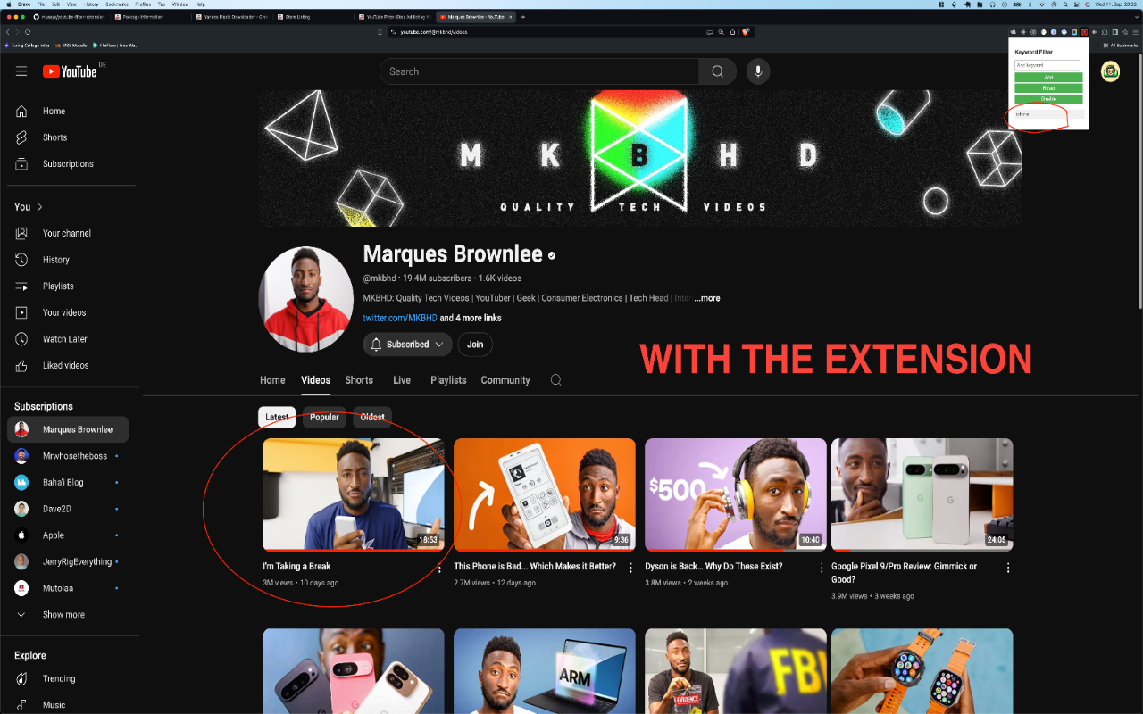 YouTube Filter (Stop Addicting Videos) chrome谷歌浏览器插件_扩展第1张截图