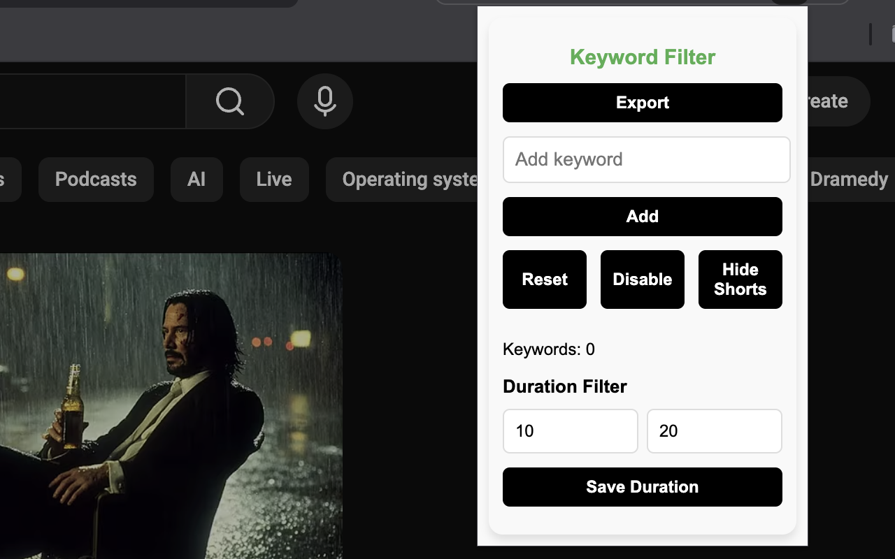 YouTube Filter (Stop Addicting Videos) chrome谷歌浏览器插件_扩展第3张截图
