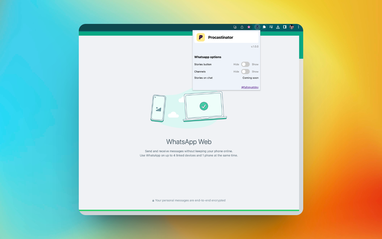 Procastinator chrome谷歌浏览器插件_扩展第1张截图