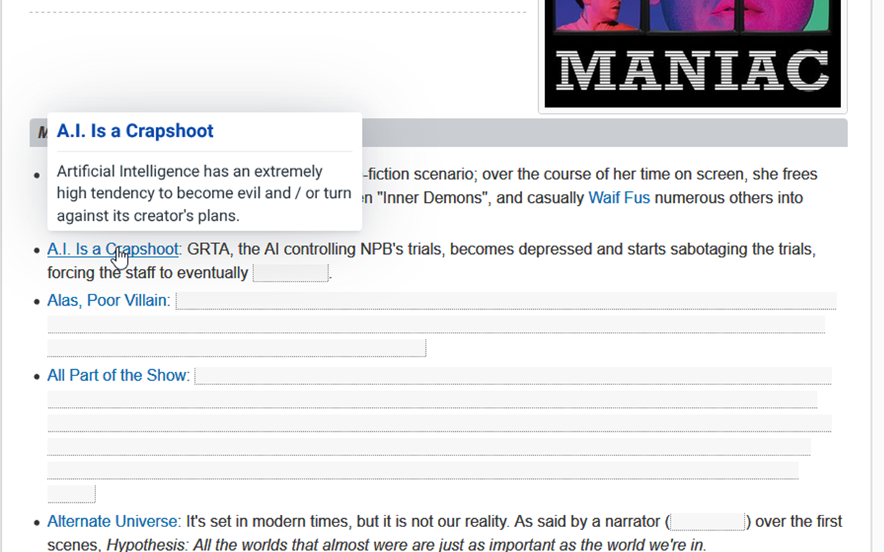 Laconic Hover for TV Tropes chrome谷歌浏览器插件_扩展第1张截图