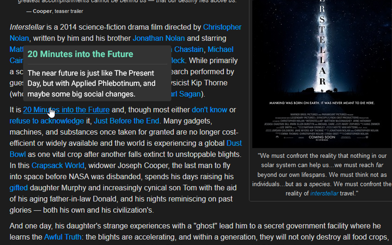 Laconic Hover for TV Tropes chrome谷歌浏览器插件_扩展第2张截图