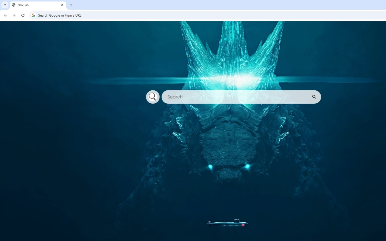Godzilla Underwater Live Wallpaper chrome谷歌浏览器插件_扩展第4张截图