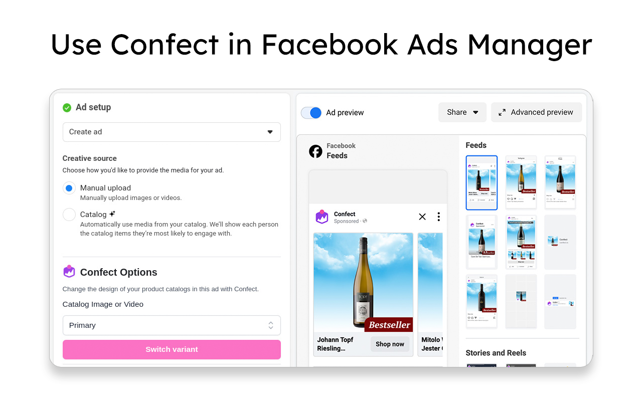 Confect.io - Design your Catalog Ads chrome谷歌浏览器插件_扩展第3张截图