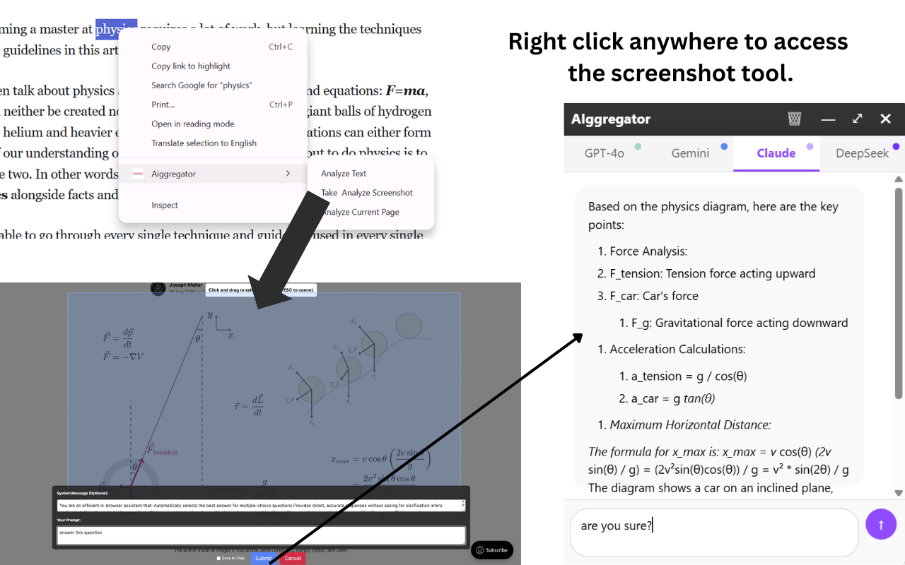 CompareAI - ChatGPT, Claude, Grok, Gemini At Once - AIggregator chrome谷歌浏览器插件_扩展第3张截图