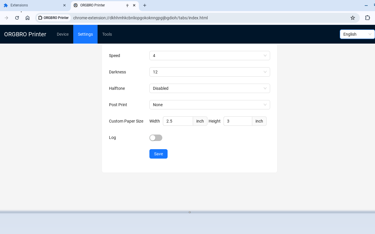 ORGBRO Printer chrome谷歌浏览器插件_扩展第1张截图