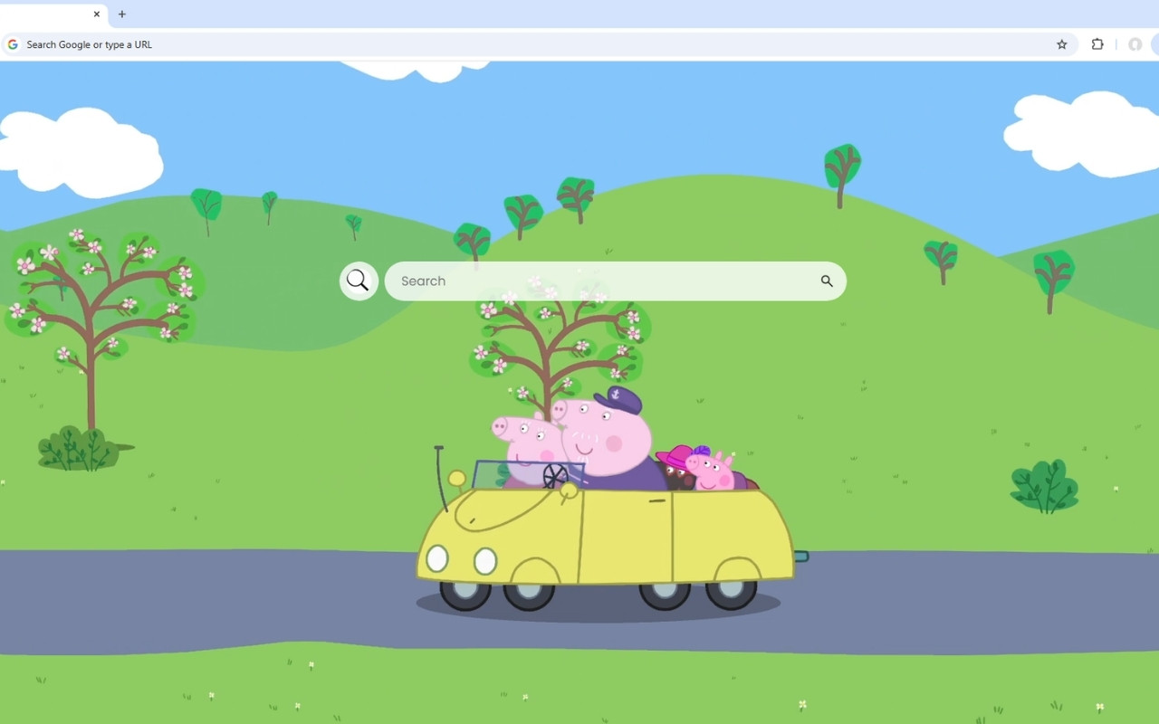 Peppa Pig Live Wallpaper chrome谷歌浏览器插件_扩展第2张截图