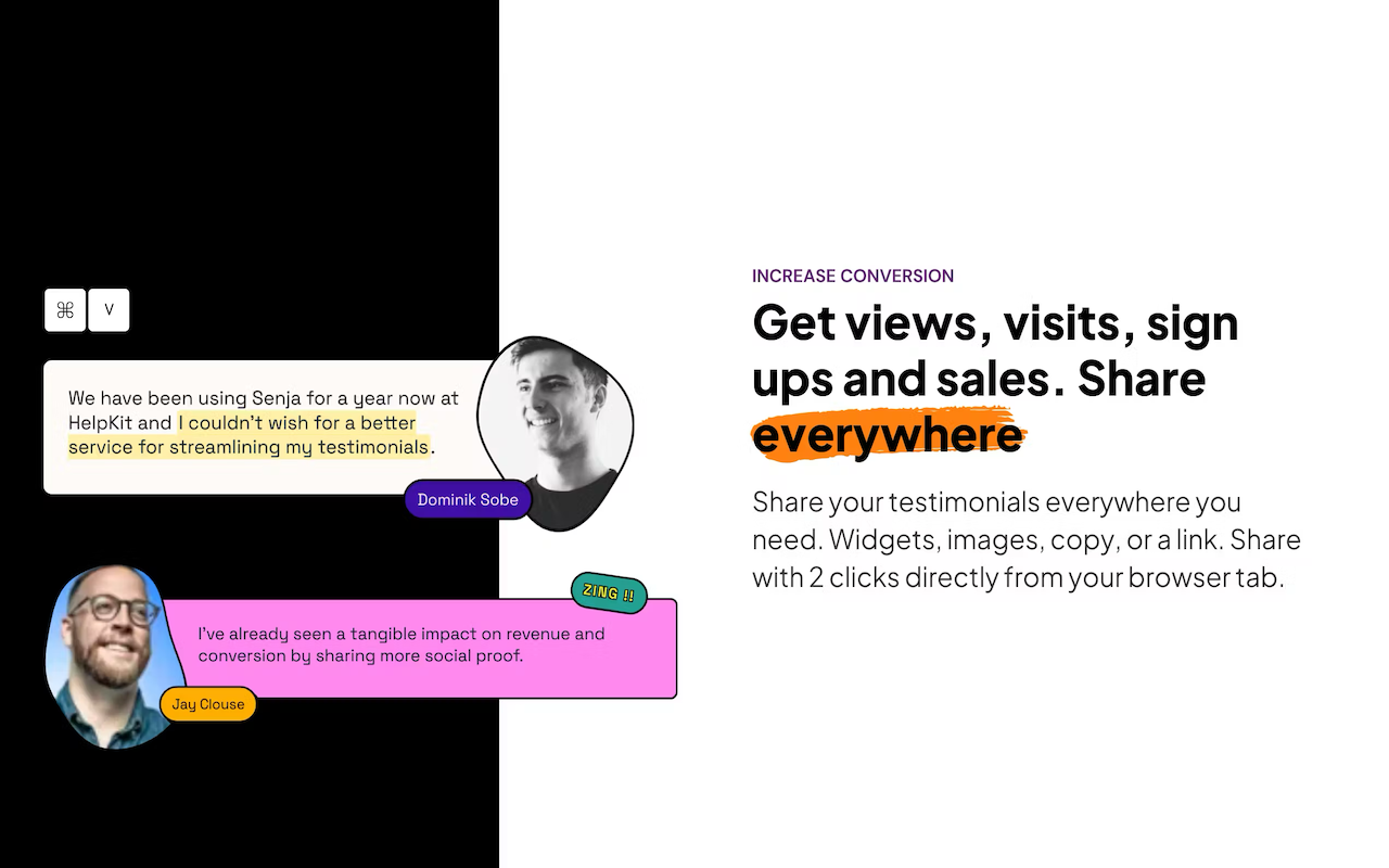 Senja - Testimonial Extension chrome谷歌浏览器插件_扩展第3张截图