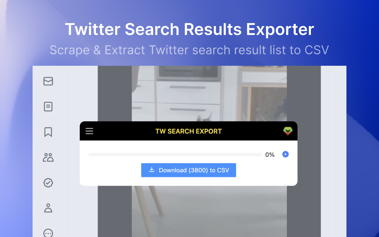 TwSearch - X/Twitter Search Result Export chrome谷歌浏览器插件_扩展第1张截图