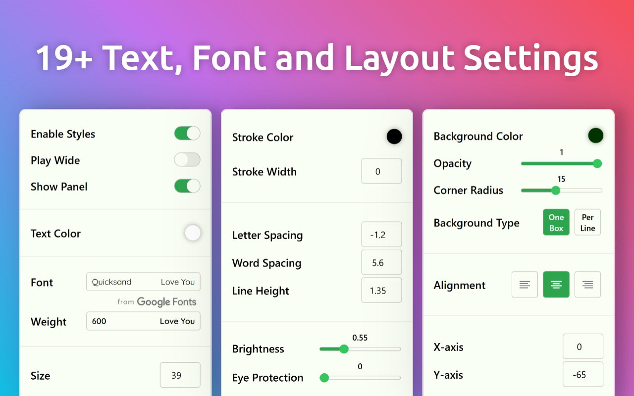 YouCaption: 自定义 YouTube 字幕字体和样式 chrome谷歌浏览器插件_扩展第2张截图