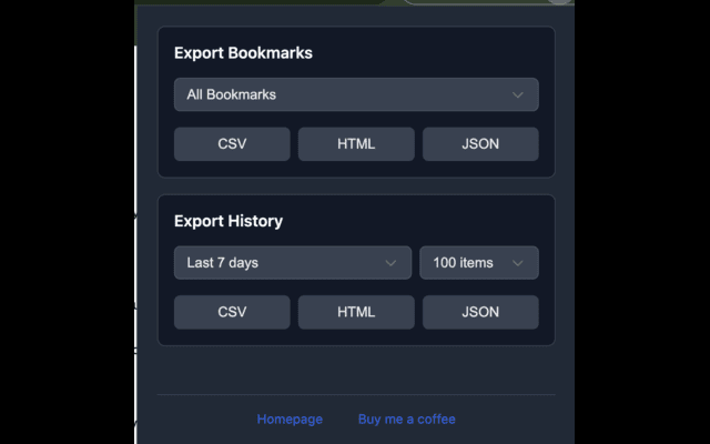 Bookmarks to CSV chrome谷歌浏览器插件_扩展第1张截图