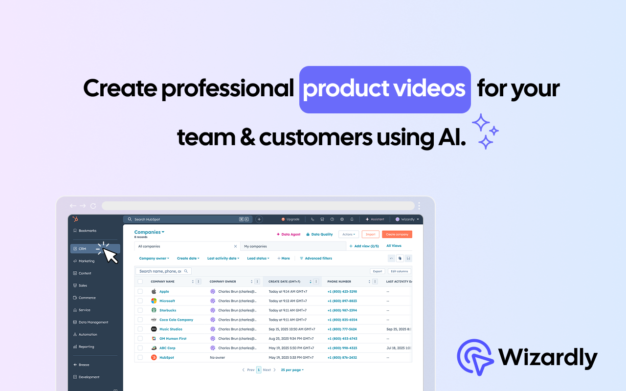 Wizardly - Create Professional Screen Recordings with AI chrome谷歌浏览器插件_扩展第3张截图