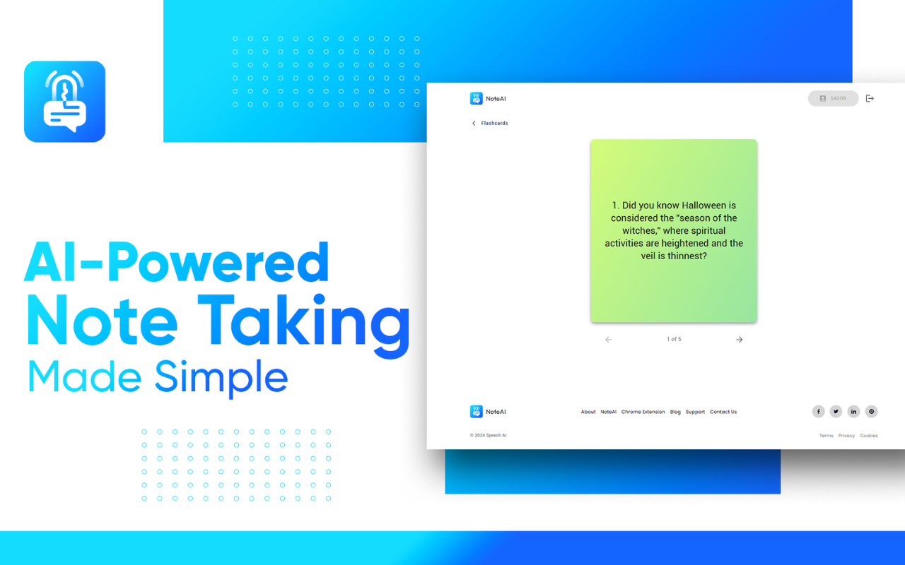 Note: AI Note Taker, Transcribe Speech To Text chrome谷歌浏览器插件_扩展第5张截图