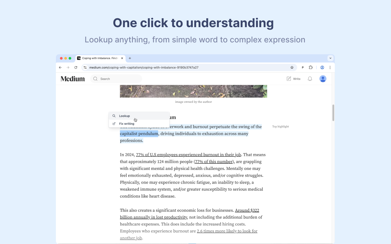 Pickvocab: AI-powered Dictionary & Writing Assistant chrome谷歌浏览器插件_扩展第2张截图